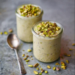 Indulgent Pistachio Cream Overnight Oats