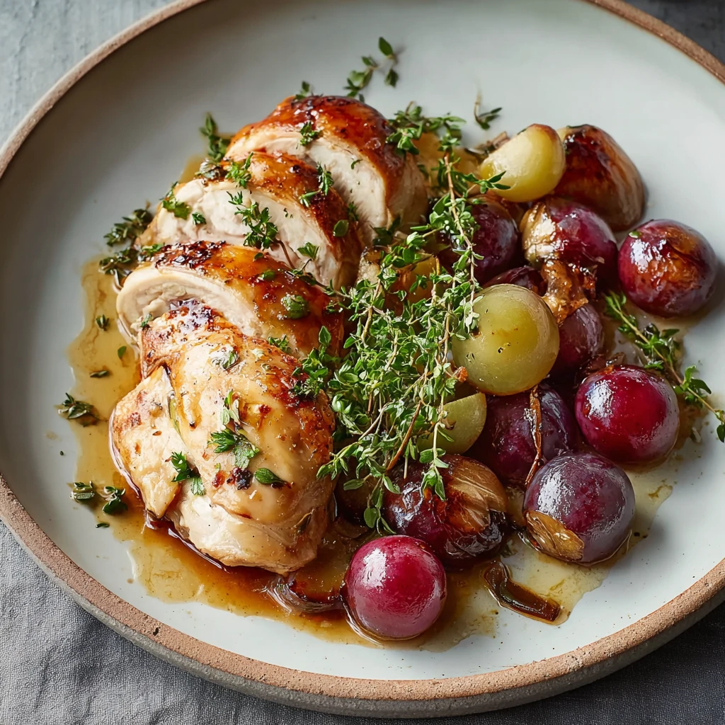 Irresistible Vineyard Chicken Sweet Roasted Grapes
