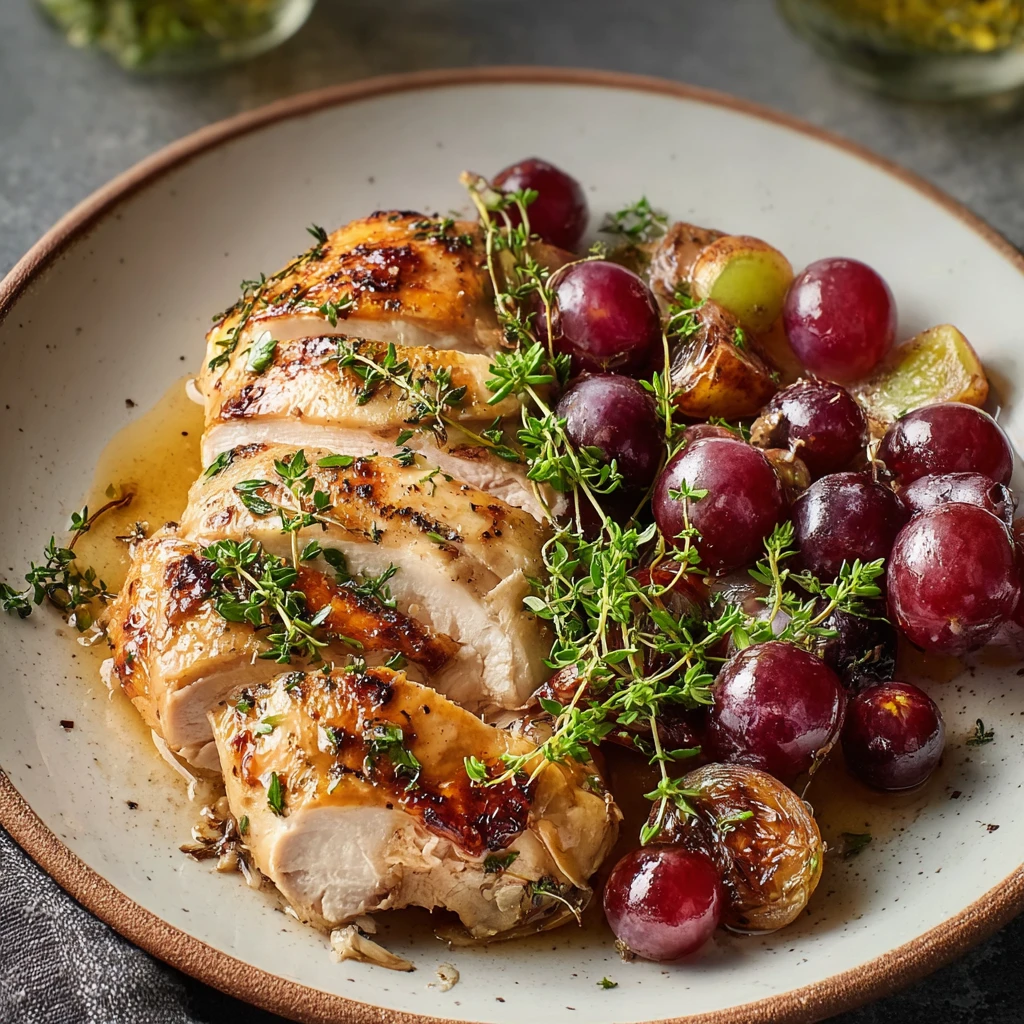 Irresistible Vineyard Chicken Sweet Roasted Grapes