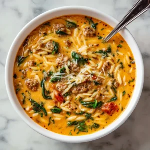 Italian Sausage Orzo Soup