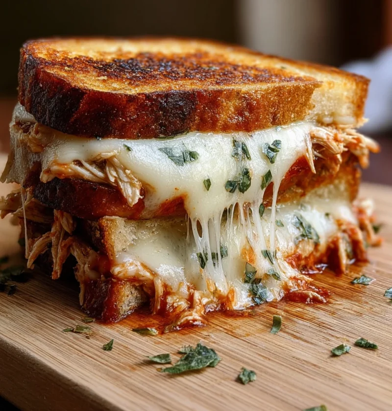 Lazy Chicken Parmesan Grilled Cheese