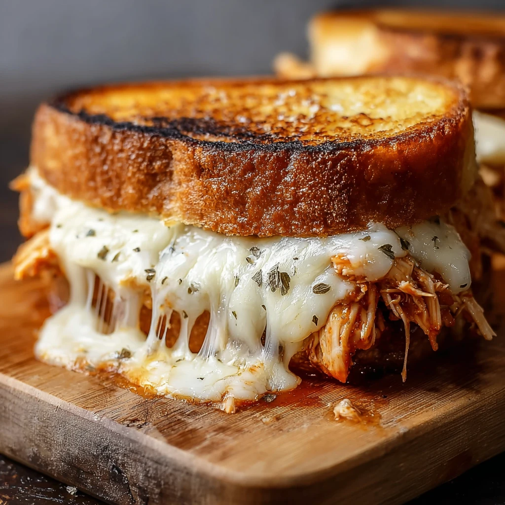 Lazy Chicken Parmesan Grilled Cheese