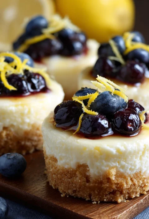 Lemonblueberry Mini Cheesecake Cupcakes Recipe