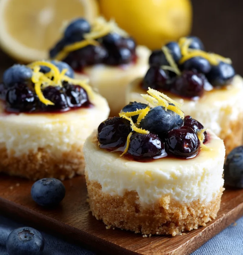 Lemonblueberry Mini Cheesecake Cupcakes Recipe