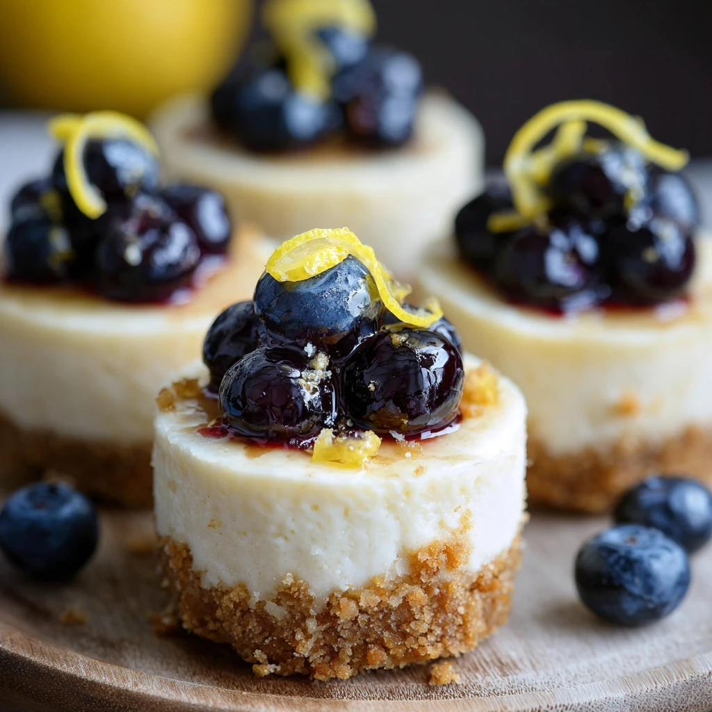 Lemonblueberry Mini Cheesecake Cupcakes Recipe