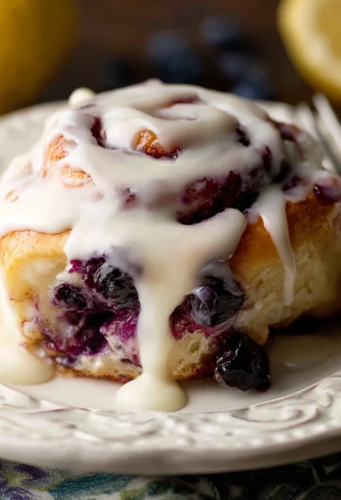 Lemon Lovers Blueberry Sweet Rolls