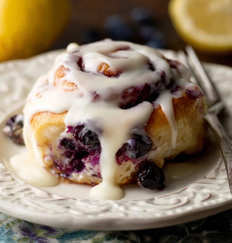 Lemon Lovers Blueberry Sweet Rolls