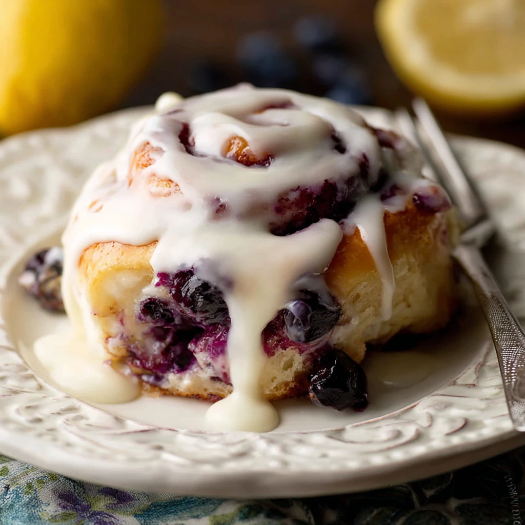 Lemon Lovers Lemon Blueberry Sweet Rolls
