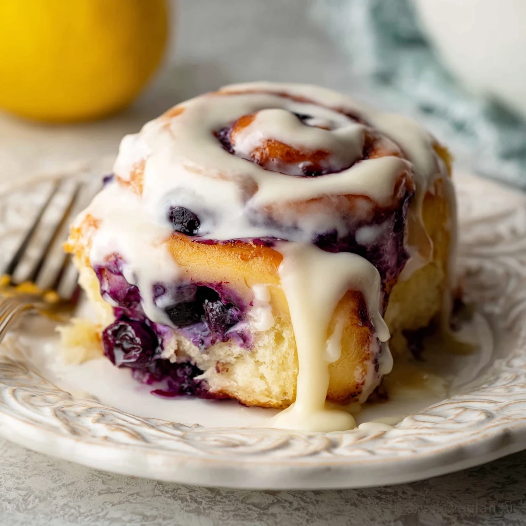 Lemon Lovers Blueberry Sweet Rolls