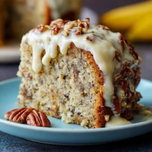 Luscious Banana Pecan Cake That Melts in Your Mouth