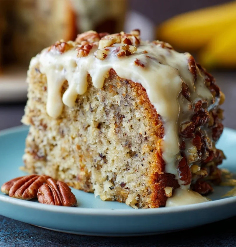 Luscious Banana Pecan Cake That Melts Your Mouth