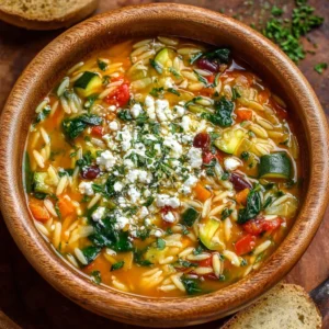 Mediterranean Orzo Soup