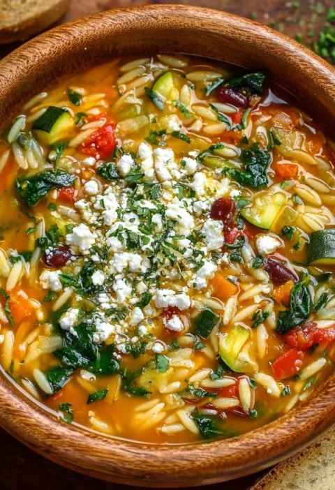 Mediterranean Orzo Soup