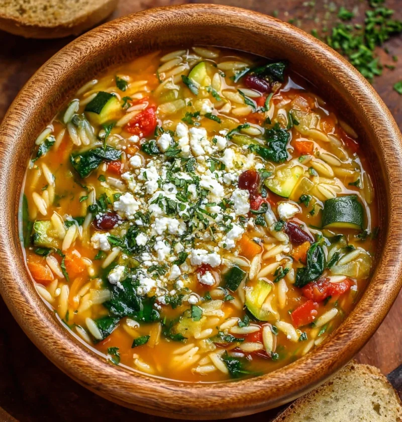 Mediterranean Orzo Soup