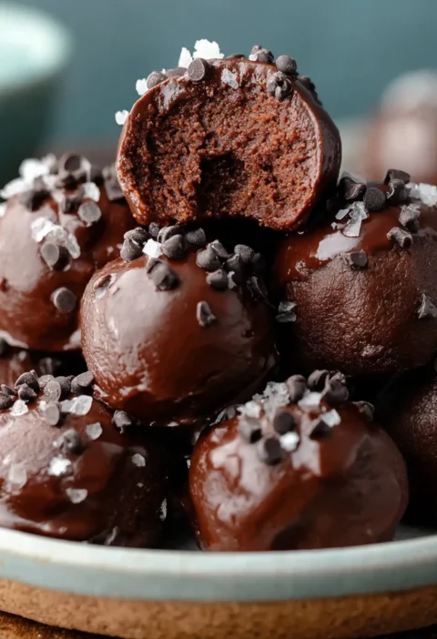 Nobake Cottage Cheese Brownie Batter Bites