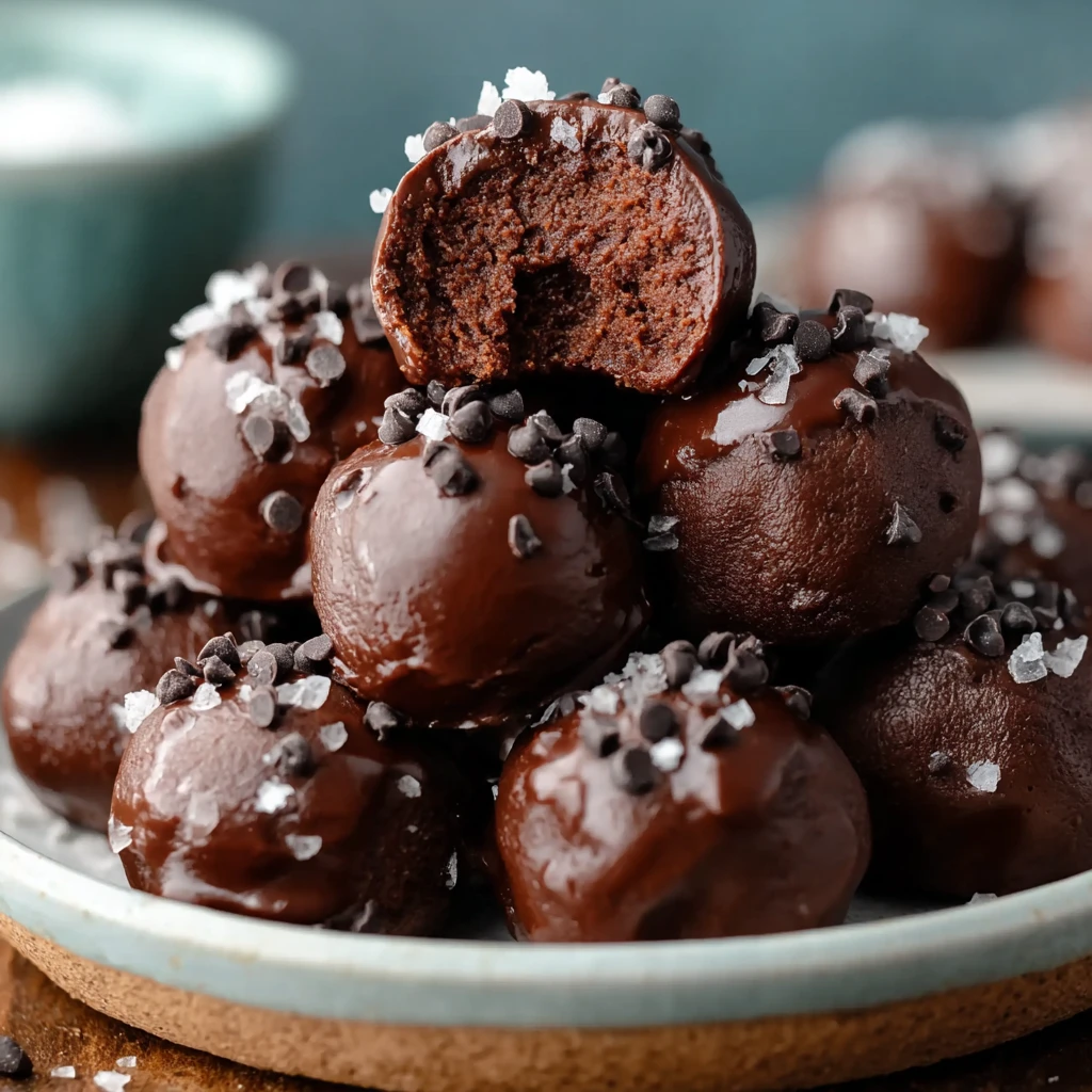 No-Bake Cottage Cheese Brownie Batter Bites