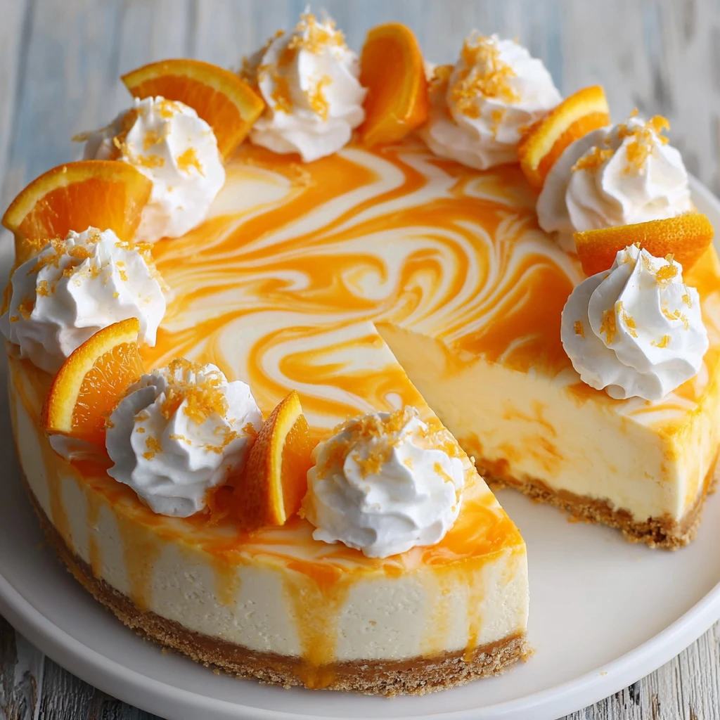 No-Bake Orange Creamsicle Cheesecake
