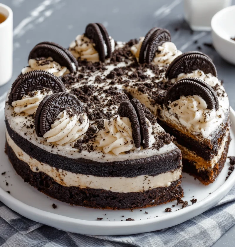 Oreo Cookie Cake Recipe