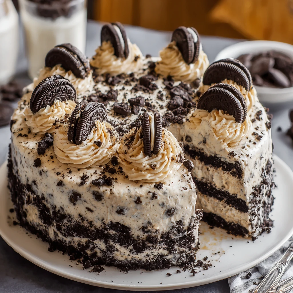 Oreo Cookie Cake Recipe
