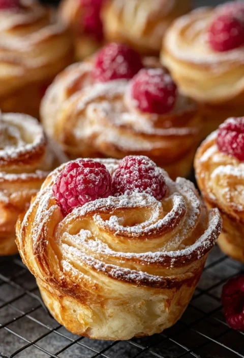 Raspberry Cream Cheese Cruffins Recipe