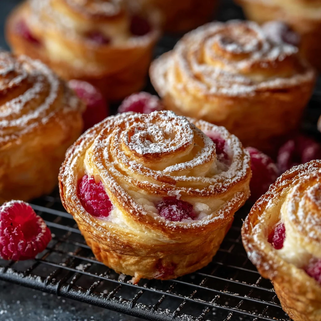 Raspberry Cream Cheese Cruffins Recipe