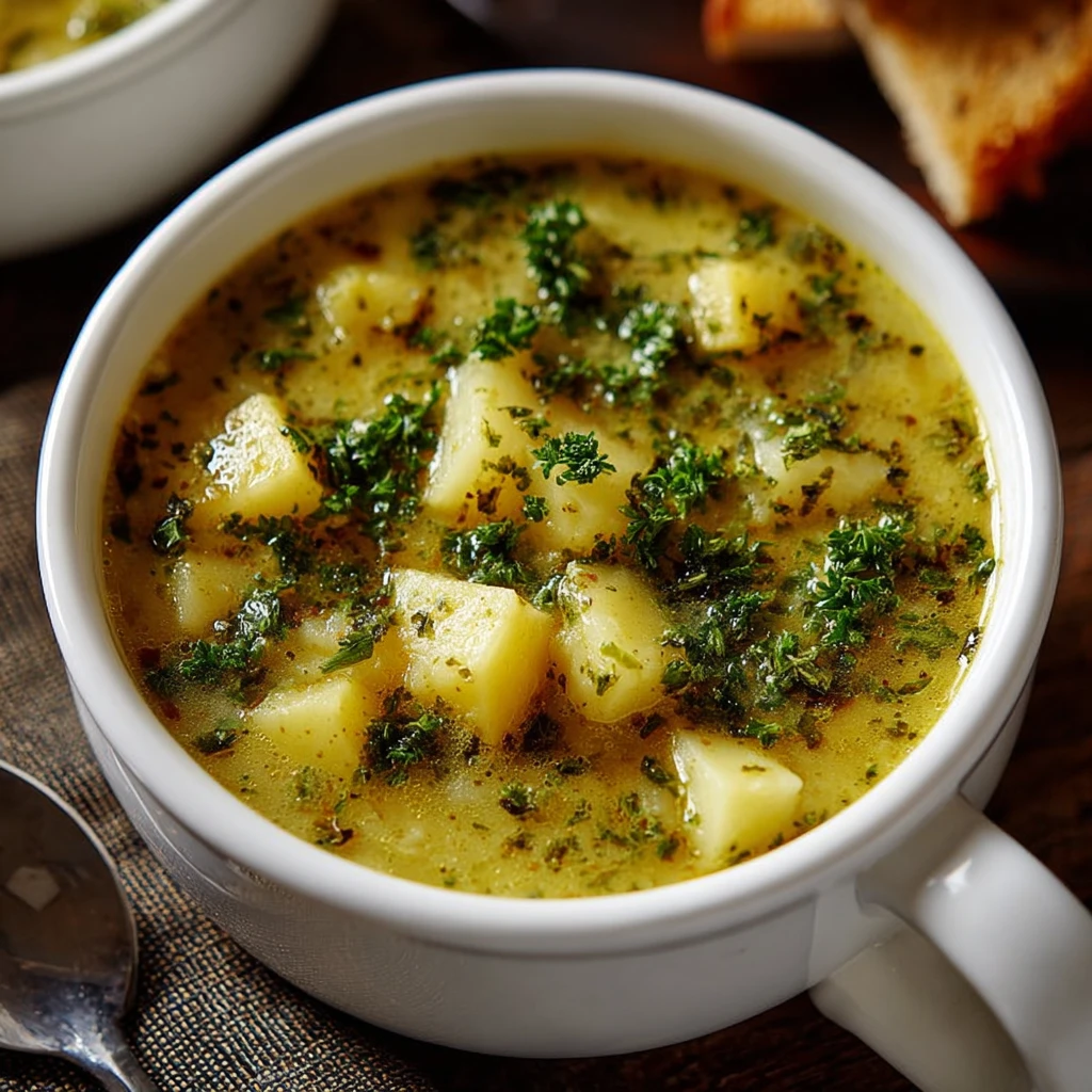 Roasted Garlic Potato Soup