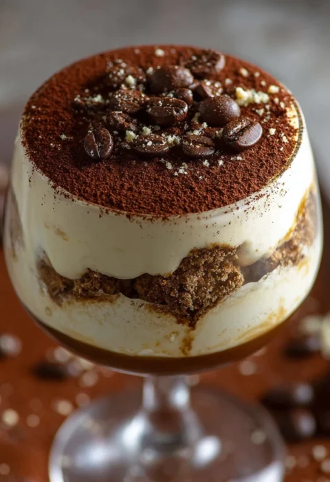 Tiramisu Coffee Cocktail Layers Decadent Flavor