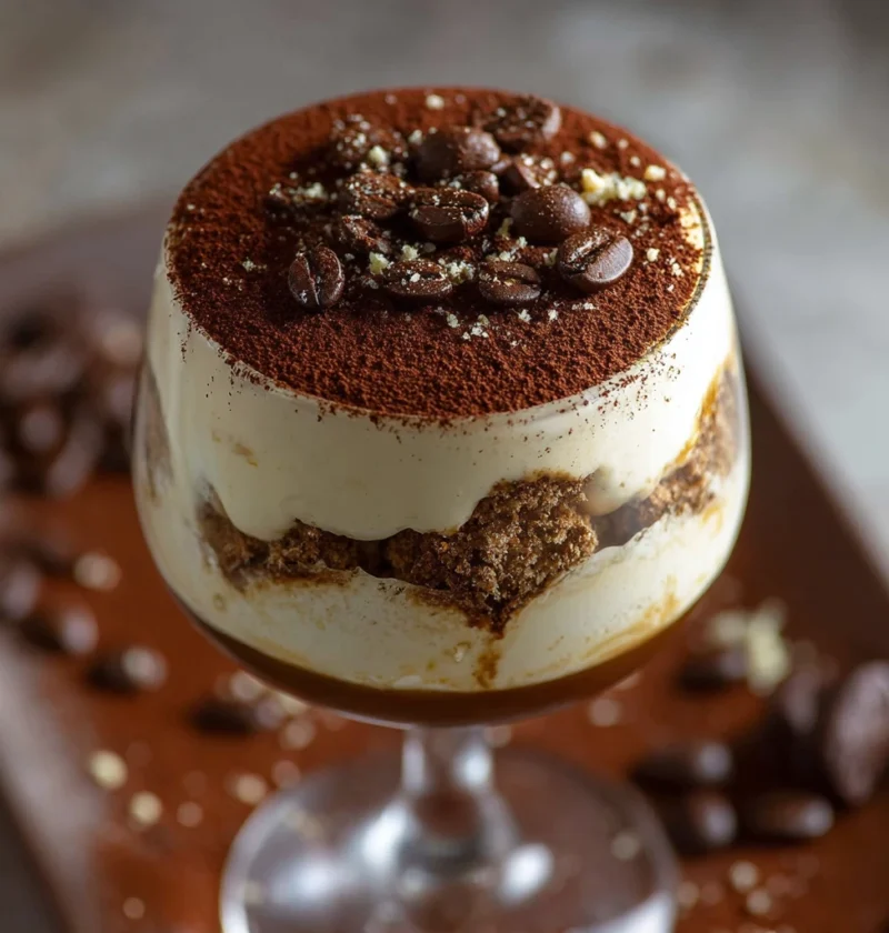 Tiramisu Coffee Cocktail Layers Decadent Flavor