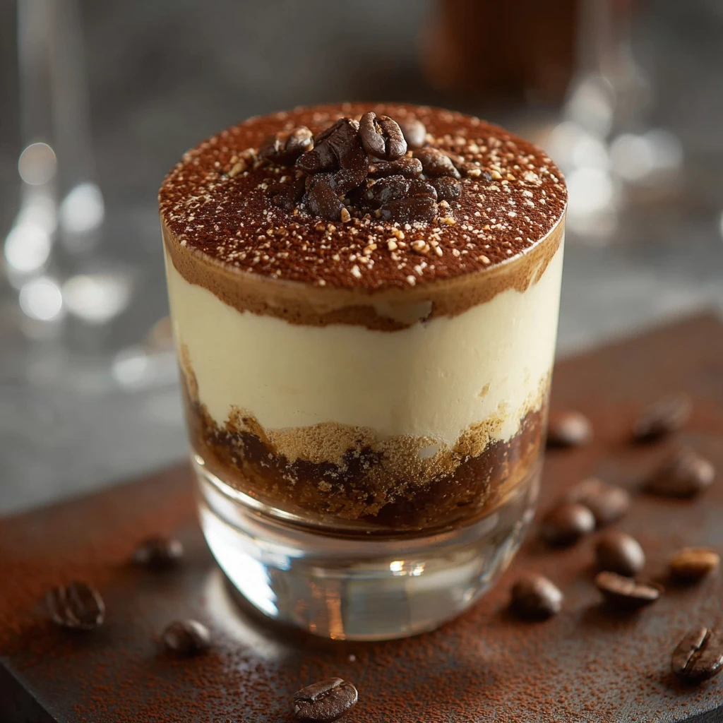 Tiramisu Coffee Cocktail Layers Decadent Flavor