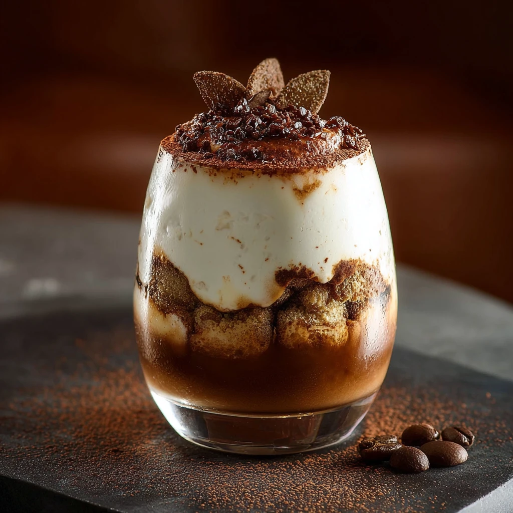 Tiramisu Coffee Cocktail Layers Decadent Flavor