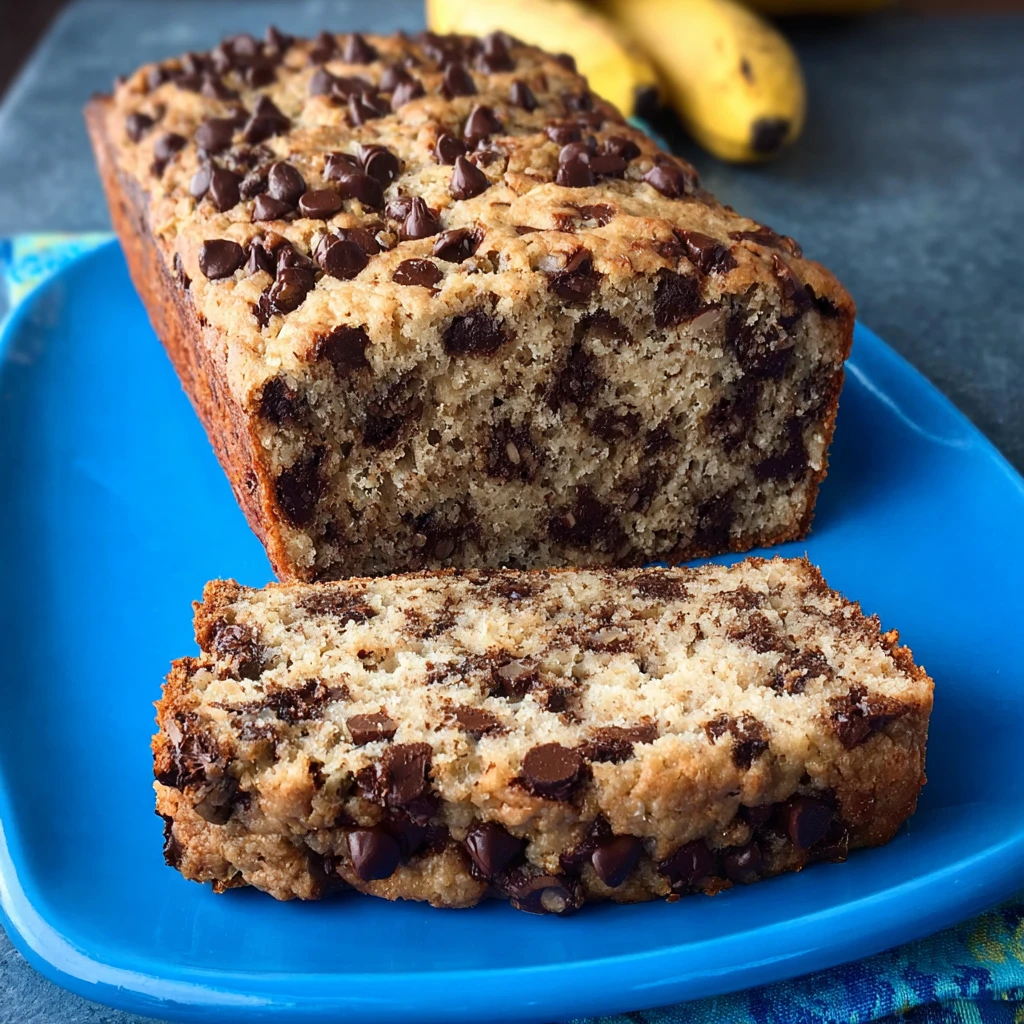 Wholesome Chocolate Chip Oatmeal Banana Bread: Guilt-Free, Eggless, and Whole Grain Delight!