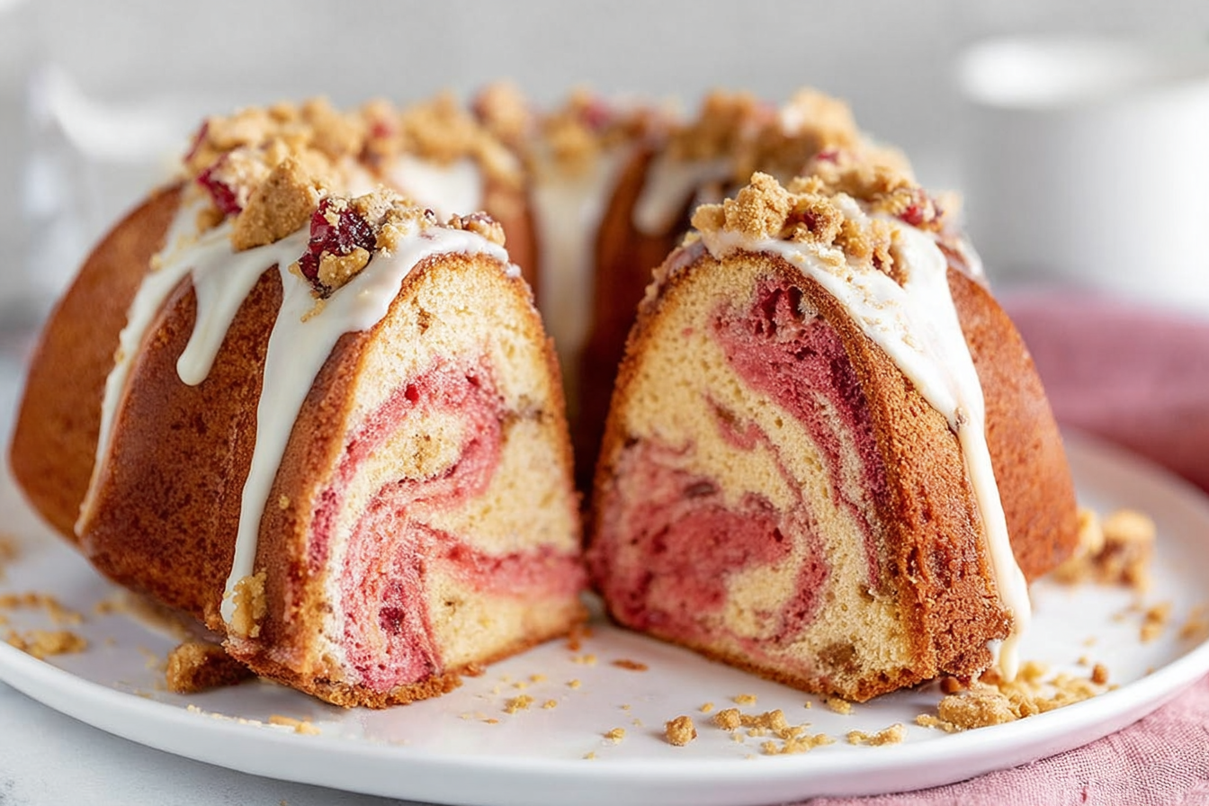 Strawberry Crunch Cake