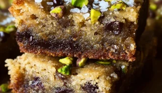 Brown Butter Honey Pistachio Bars