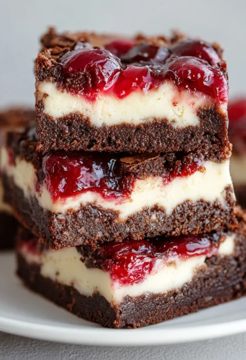 Cherry Cheesecake Brownies