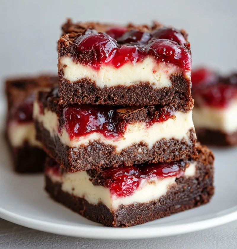 Cherry Cheesecake Brownies