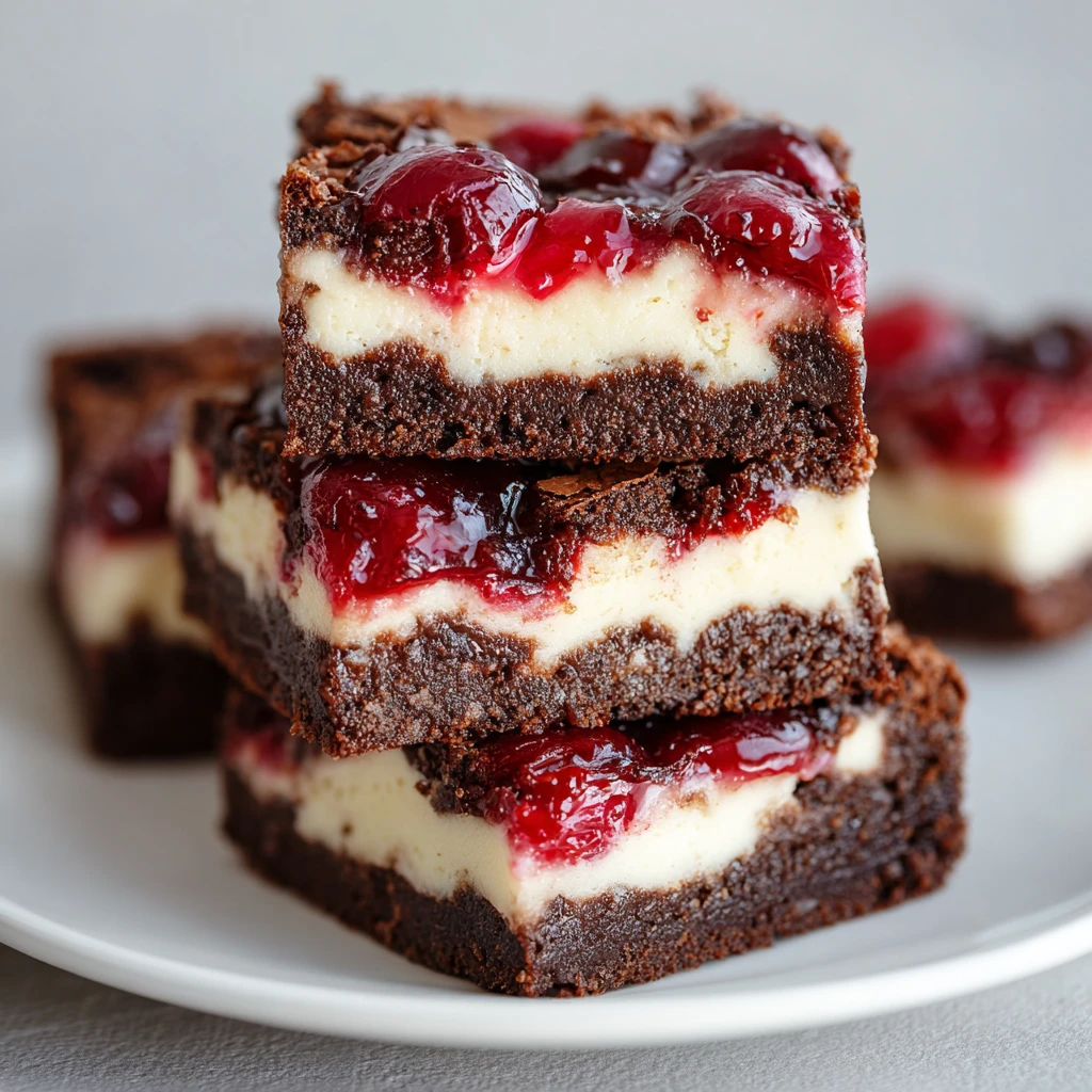 Cherry Cheesecake Brownies