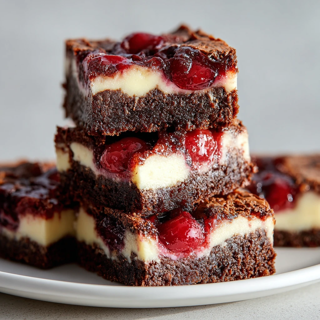 Cherry Cheesecake Brownies
