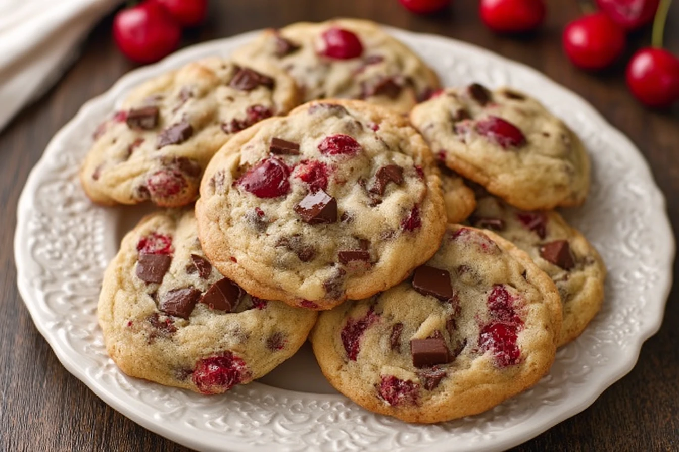 Cherry Garcia Bliss: Decadent Ice Cream-Inspired Cookies Packed with Cherries and Chocolate Chunks