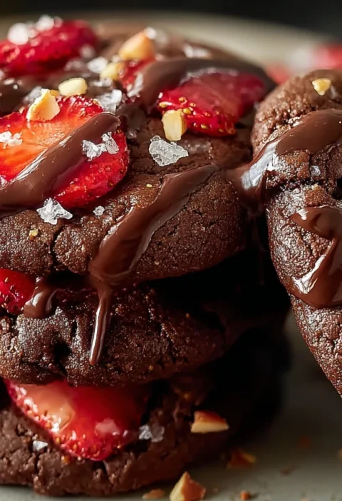 Chocolate Covered Strawberry Cookies