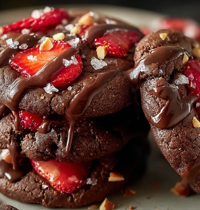Chocolate Covered Strawberry Cookies