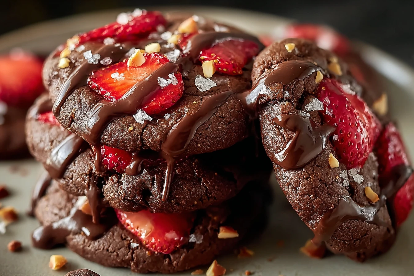 Chocolate Covered Strawberry Cookies