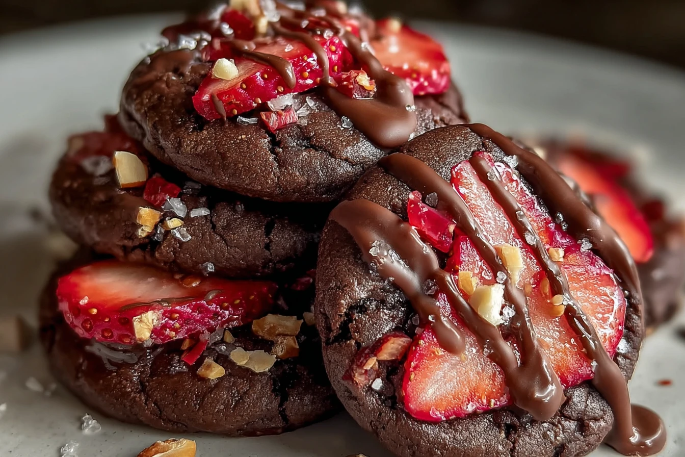Chocolate Covered Strawberry Cookies