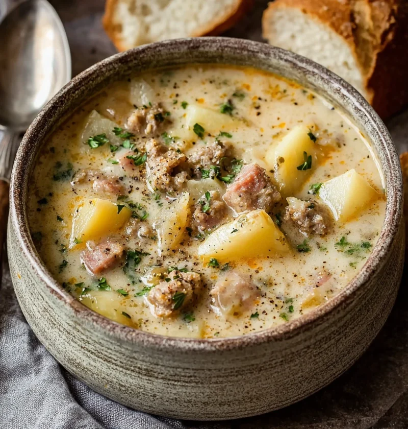 Creamy Potato Sausage Chowder Cozy Nights