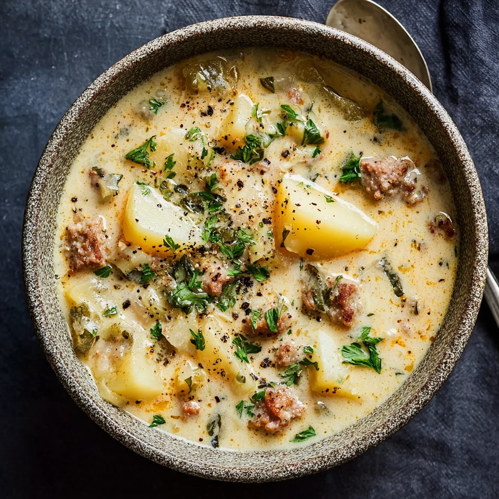 Creamy Potato Sausage Chowder Cozy Nights