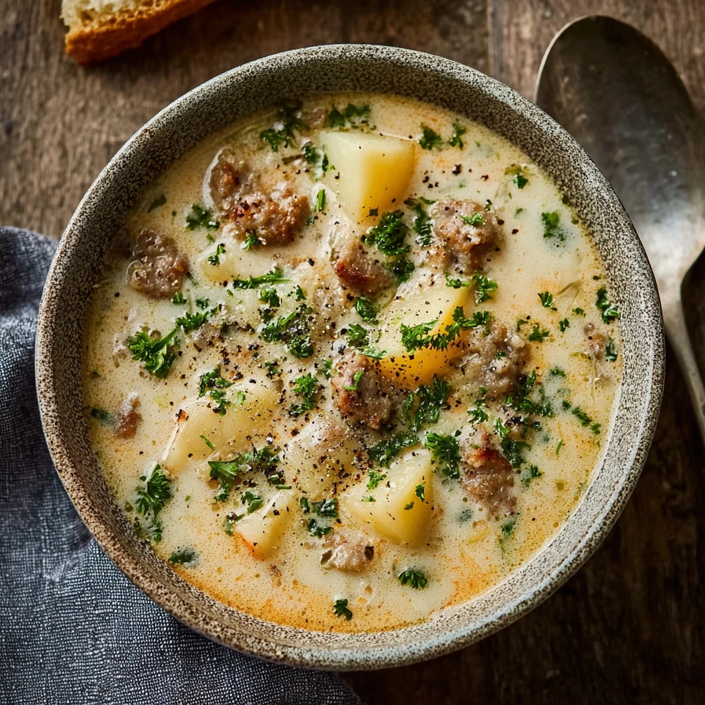 Creamy Potato Sausage Chowder Cozy Nights