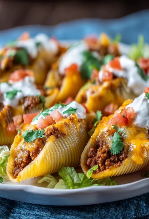 Creamy Taco Stuffed Shells