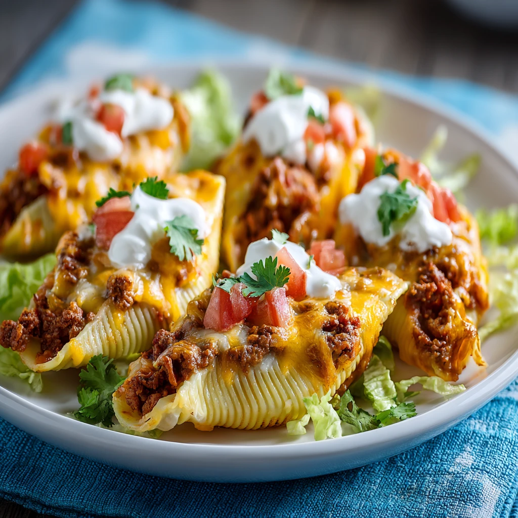 Creamy Taco Stuffed Shells
