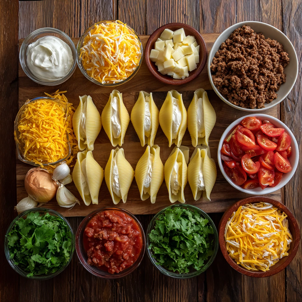 Creamy Taco Stuffed Shells