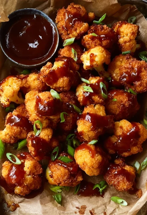 Crispy Bbq Beer Battered Cauliflower Nuggets Cravings
