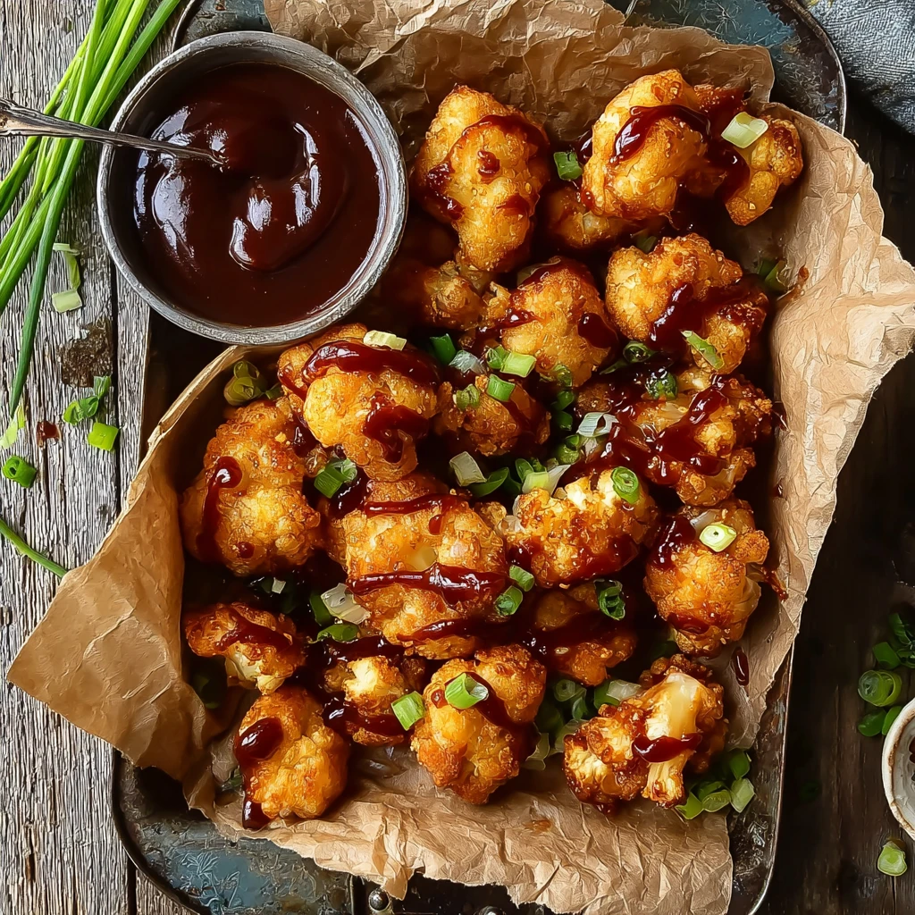 Crispy Bbq Beer Battered Cauliflower Nuggets Cravings